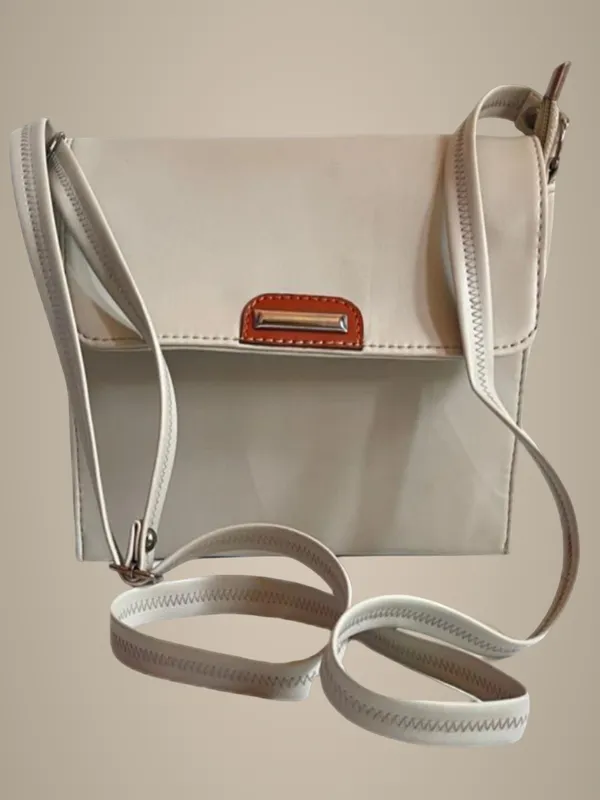 Beige_Premium_Polyurethane_Beautiful_Stylish_Sling_Bag_For_Women