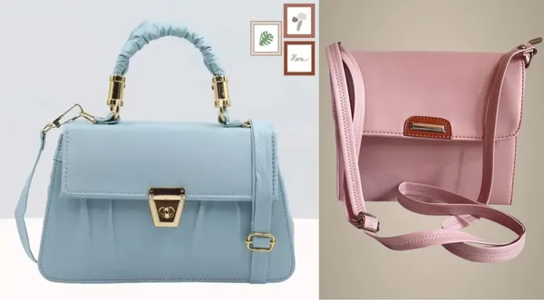 Pack_Of_2_Pink_&_Robon_Premium_Polyurethane_Stylish_Bag_For_Women