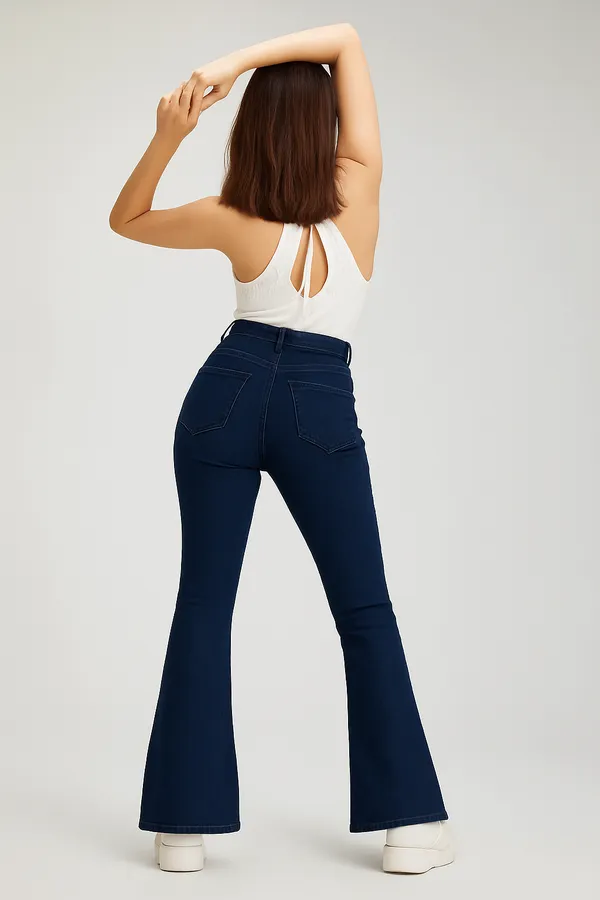 Blue_Bootcut_Stretchable_Jeans
