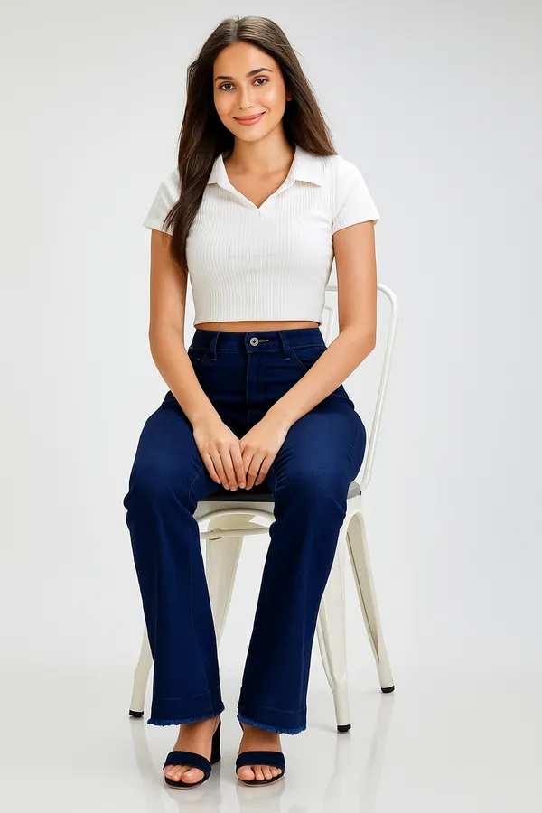 Blue_Bootcut_Stretchable_Jeans