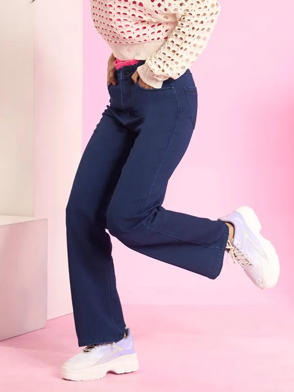 Blue_Straight_Fit_Stretchable_Jeans