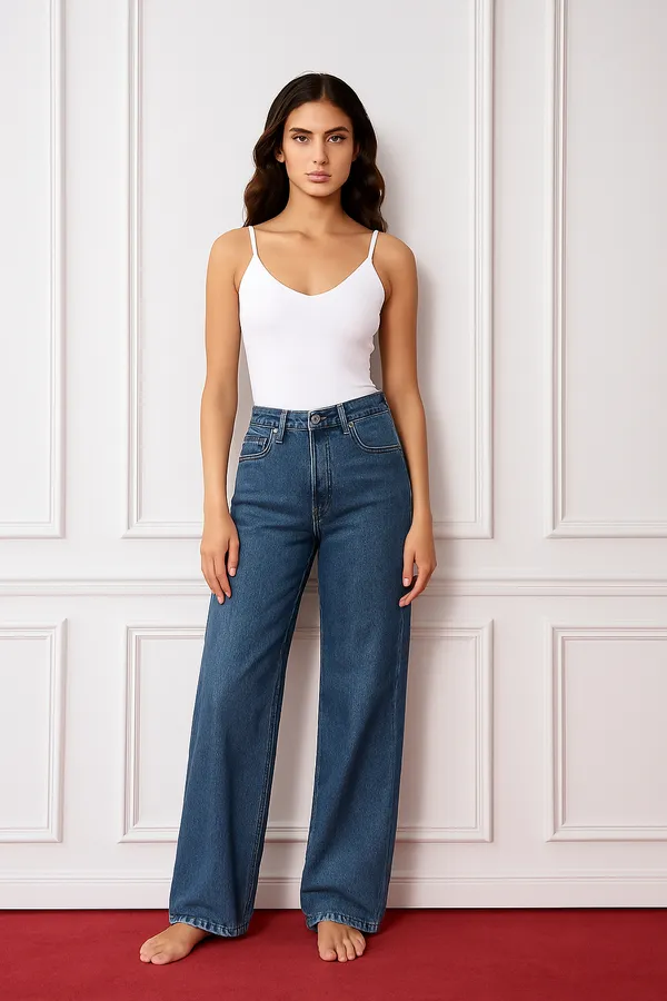 Blue_Straight_Fit_Jeans_For_Girls_And_Women