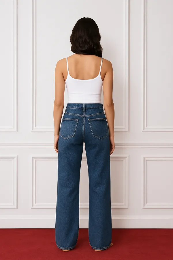 Blue_Straight_Fit_Jeans_For_Girls_And_Women