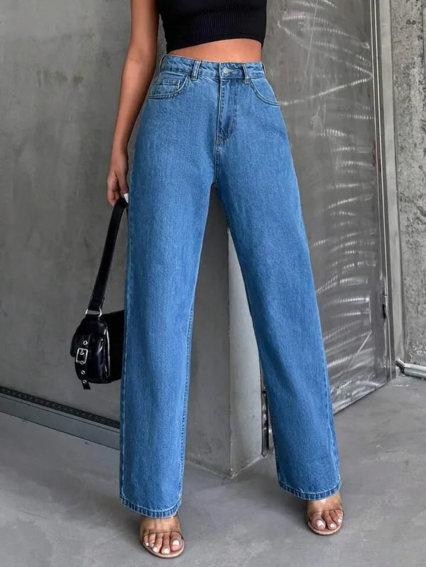 Stone_Blue_High-Rise_Straight_Fit_Jeans