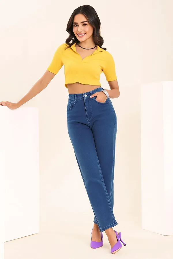 Stone_Blue_Straight_Fit_Stretchable_Jeans