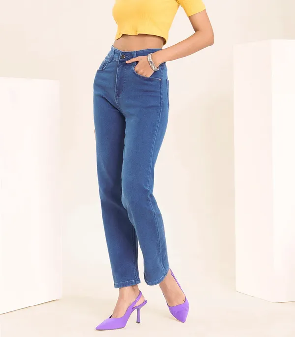 Stone_Blue_Straight_Fit_Stretchable_Jeans