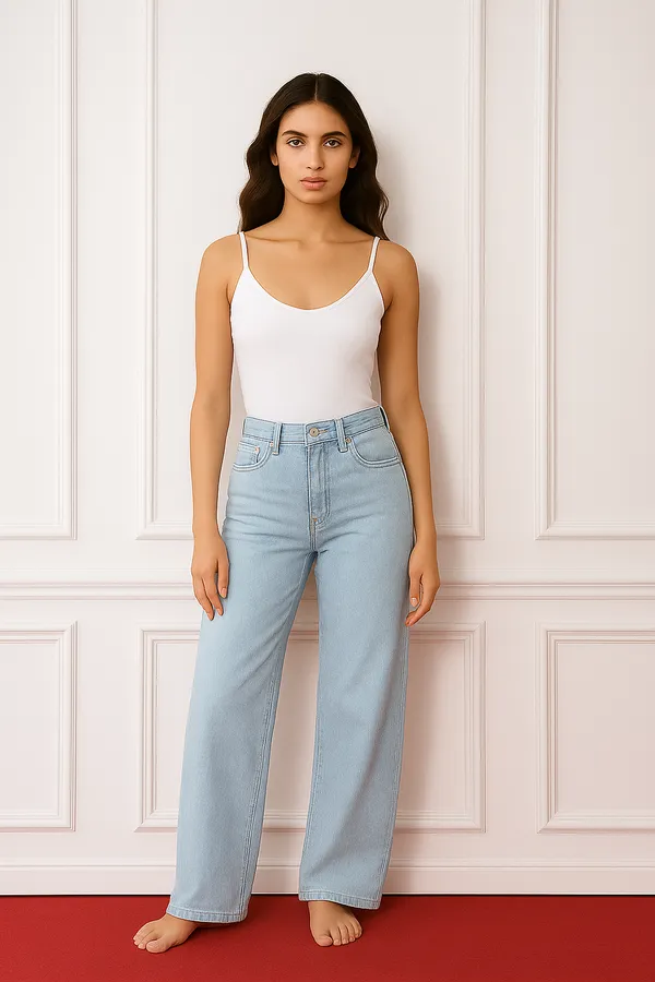 Stone_Blue_Straight_Fit_Jeans_For_Girls_And_Women