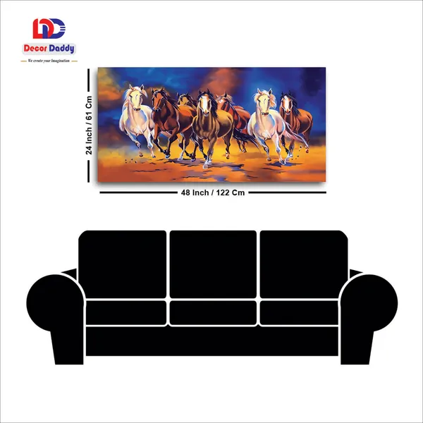 Seven_Horses_in_Motion_-_Power_&_Prosperity_Canvas_Painting