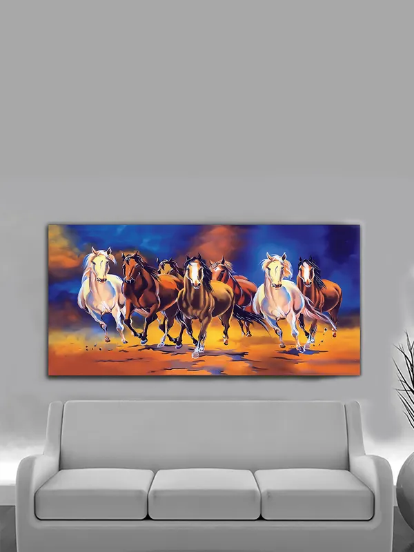 Seven_Horses_in_Motion_-_Power_&_Prosperity_Canvas_Painting