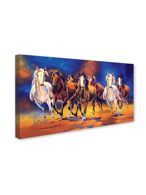 Seven_Horses_in_Motion_-_Power_&_Prosperity_Canvas_Painting