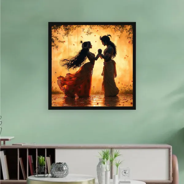 Eternal_Bond_Radha_Krishna_Spiritual_Canvas_Wall_Art_Black_Frame_Painting_For_Home_Decor_Living_Room_Wall_Decoration