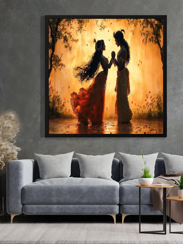 Eternal_Bond_Radha_Krishna_Spiritual_Canvas_Wall_Art_Black_Frame_Painting_For_Home_Decor_Living_Room_Wall_Decoration