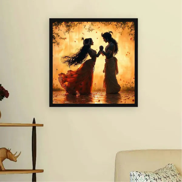 Eternal_Bond_Radha_Krishna_Spiritual_Canvas_Wall_Art_Black_Frame_Painting_For_Home_Decor_Living_Room_Wall_Decoration