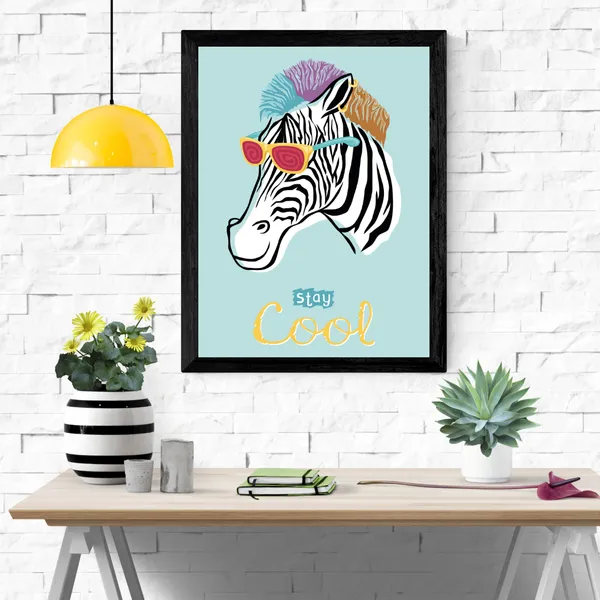 Elegant_Zebra_Wildlife_Canvas_Wall_Art_Painting_With_Black_Frame_For_Home_Decor_Living_Room_Wall_Decoration