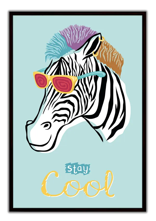 Elegant_Zebra_Wildlife_Canvas_Wall_Art_Painting_With_Black_Frame_For_Home_Decor_Living_Room_Wall_Decoration