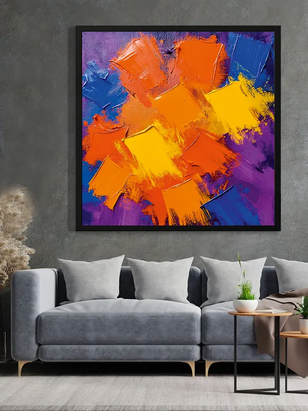 energy_meets_elegance_Canvas_Wall_Art_Black_Frame_Painting_For_Home_Decor_Living_Room_Wall_Decoration