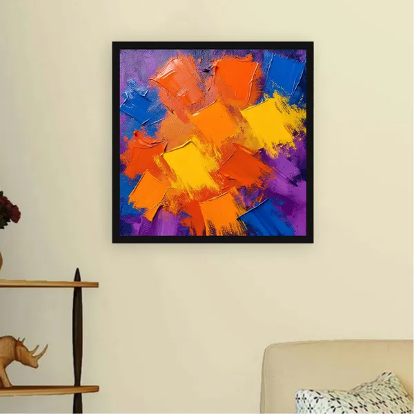 energy_meets_elegance_Canvas_Wall_Art_Black_Frame_Painting_For_Home_Decor_Living_Room_Wall_Decoration