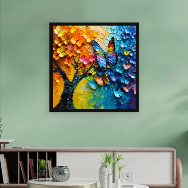 Spectrum_of_Life_Vibrant_Butterfly_&_Nature_Canvas_Wall_Art_black_Frame_Painting_For_Home_Decor_Living_Room_Wall_Decoration