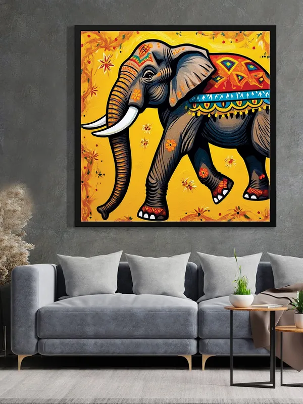 Stillness_in_Motion_The_Heartbeat_of_the_Forest_Canvas_Wall_Art_Black_Frame_Painting_For_Home_Decor_Living_Room_Wall_Decoration