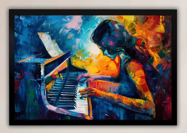 Melody_in_Motion_Canvas_wall_Art_With_Black_Frame_Painting_For_Home_Decor_Living_Room_Wall_Decoration