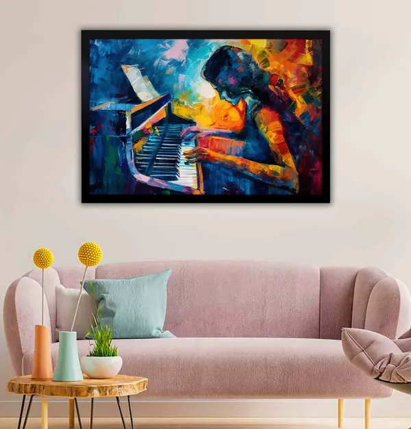 Melody_in_Motion_Canvas_wall_Art_With_Black_Frame_Painting_For_Home_Decor_Living_Room_Wall_Decoration