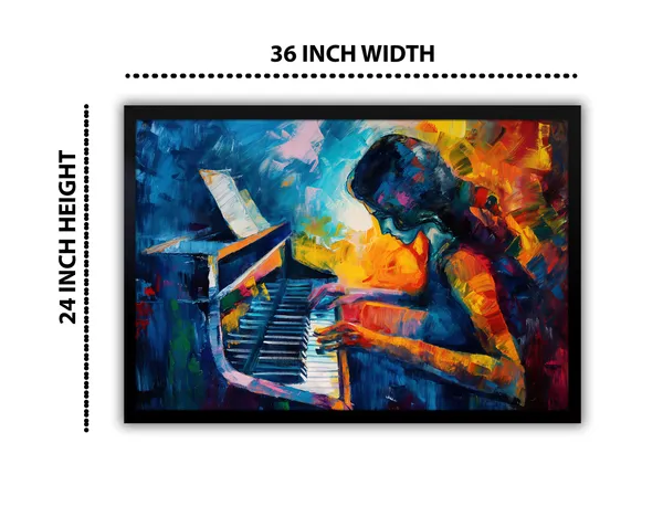 Melody_in_Motion_Canvas_wall_Art_With_Black_Frame_Painting_For_Home_Decor_Living_Room_Wall_Decoration