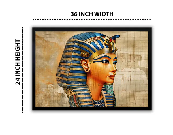 Pharaoh's_Legacy_–_Ancient_Egyptian_Wall_Art_With_black_Frame_Painting_For_Home_Decor_Living_Room_Wall_Decoration