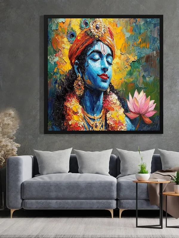 Supreme_Harmony__Canvas_Wall_Art_Black_Frame_Painting_For_Home_Decor_Living_Room_Wall_Decoration