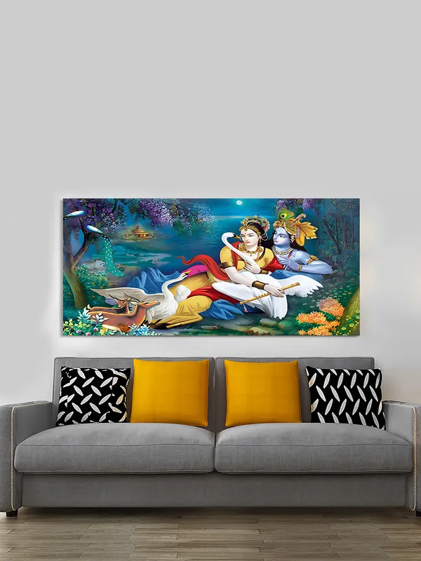 Eternal_Love_of_Radha_Krishna_-_Divine_Harmony_Canvas_Painting_fitted_with_wooden_Frame