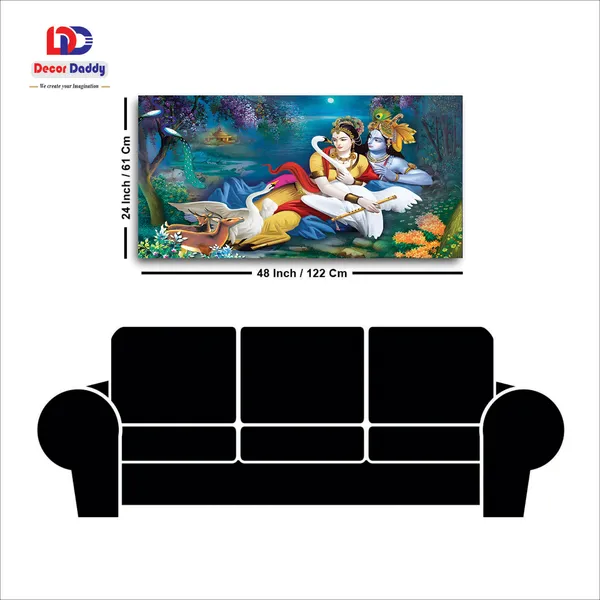 Eternal_Love_of_Radha_Krishna_-_Divine_Harmony_Canvas_Painting_fitted_with_wooden_Frame