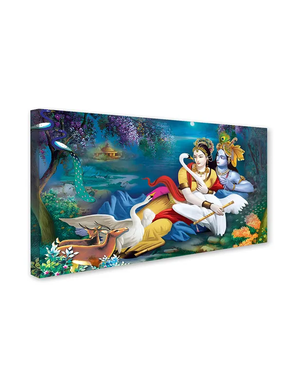Eternal_Love_of_Radha_Krishna_-_Divine_Harmony_Canvas_Painting_fitted_with_wooden_Frame