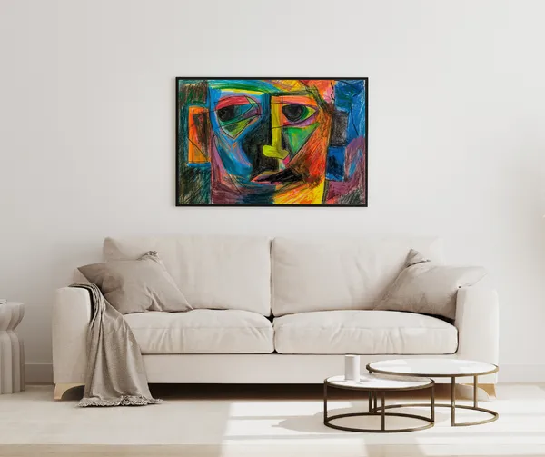 Neon_Emotions_–_Bold_Abstract_Expressionist_Wall_Art_With_black_Frame_Painting_For_Home_Decor_Living_Room_Wall_Decoration