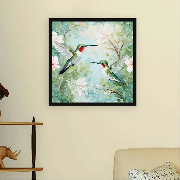 Blissful_Hummingbirds_-Hand-Painted_Floral_Canvas_Wall_Art_Black_Frame_Painting__For_Home_Decor_Living_Room_Wall_Decoration