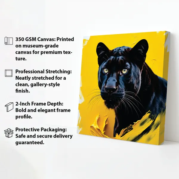 Modern_Black_Panther_Canvas_Painting_|_Bold_Animal_Art_for_Living_Room_Decor_|_Vibrant_Wall_Art_with_Strachetd_Frame