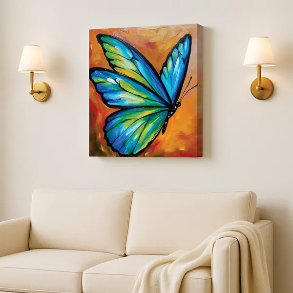 Colorful_Butterfly�Canvas_Painting�|_Modern_Wall�Art_for_Home�&_Living_Room�|_Decorative_with_Stretched�Framed_Art_Piece