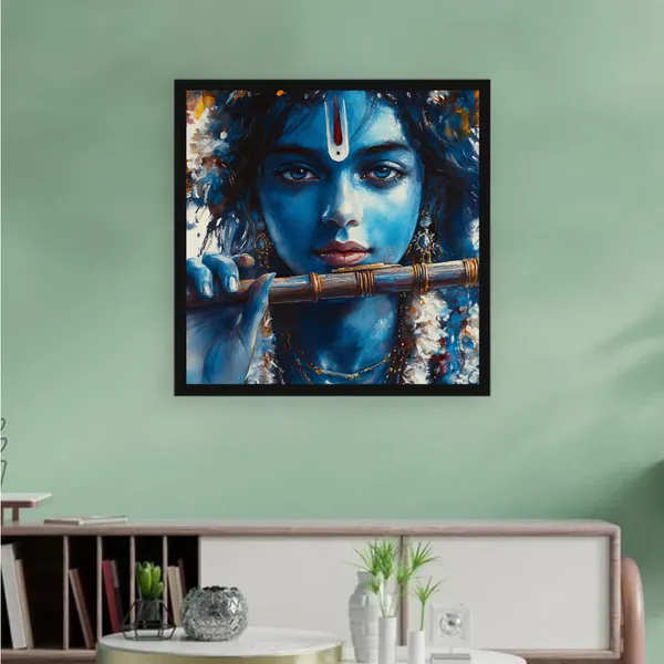Divine_Melody_Lord_Krishna_Canvas_Wall_Art_Black_Frame_Painting_For_Home_Decor_Living_Room_Wall_Decoration