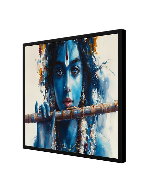 Divine_Melody_Lord_Krishna_Canvas_Wall_Art_Black_Frame_Painting_For_Home_Decor_Living_Room_Wall_Decoration