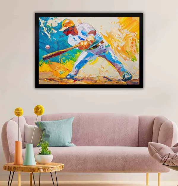 The_Swing_of_Glory_Canvas_wall_Art_With_Black_Frame_Painting_For_Home_Decor_Living_Room_Wall_Decoration