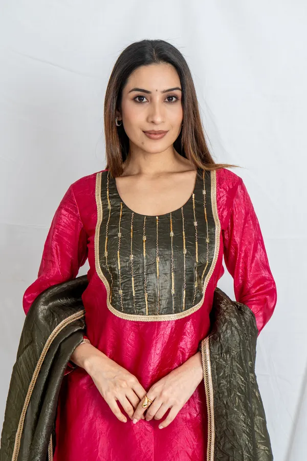 Wine_&_Cream_Gold_Crush_Fabric_With_Embroidered_Yoke_Sharara_Set_For_Women