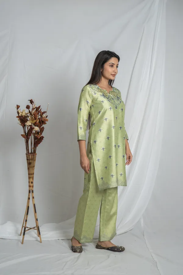 Light_Premium_Green_Straight_Kurta_Bottom_Set_For_Women