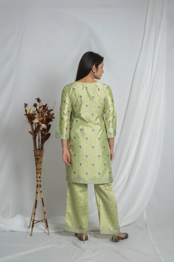 Light_Premium_Green_Straight_Kurta_Bottom_Set_For_Women