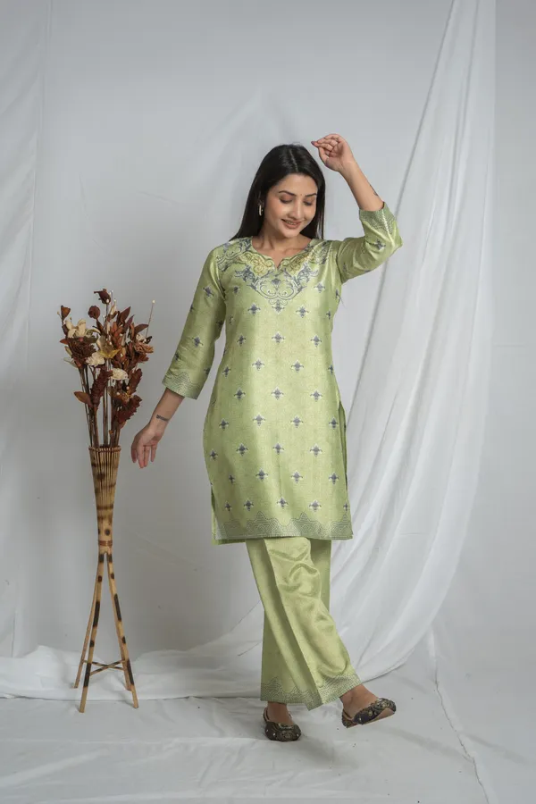Light_Premium_Green_Straight_Kurta_Bottom_Set_For_Women