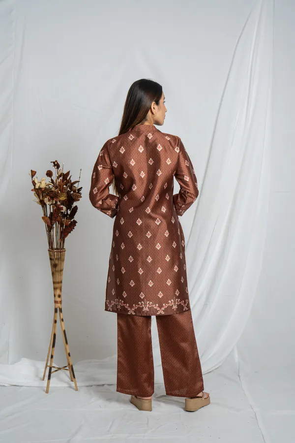 Brown_Premium_Straight_Kurta_Bottom_Set_For_Women