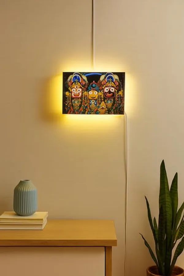 Jagannath_Balaram_Subhadra_Led_Light_Box_Color_Changing_Night_Lamp_With_Printed_Acrylic_Panel_&_Wooden_Back_Wall_Hanging_&_Tabletop_Décor