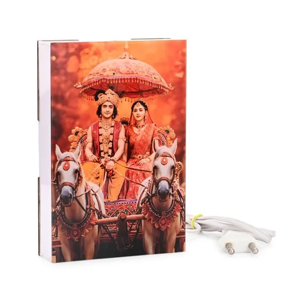 Radha_Krishna_on_Horse_Rath_LED_Light_Box_Color_Changing_Spiritual_Night_Lamp_with_Printed_Acrylic_Panel_&_Wooden