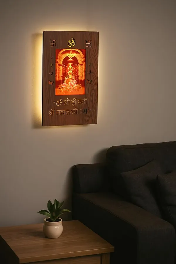 Divine_Shri_Mahalakshmi_Illuminated_Led_Picture_Light