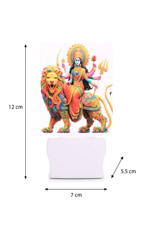 Goddess_Durga_Led_Night_Lamp_With_Lion_|_Plug-In_Acrylic_Night_Light_With_Color_Changing_Glow_|_Spiritual_Decorative_Light_For_Home
