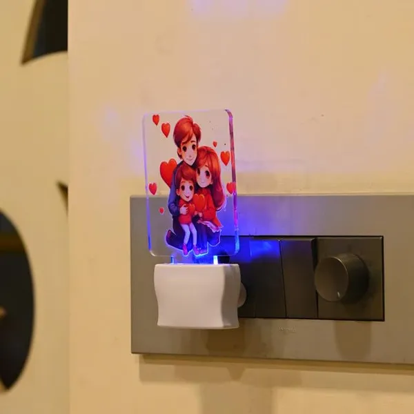 Decorative_Led_Night_Lamp_With_Cute_Cartoon_Family_Design_�_Plug-In_Auto_Color_Changing_Acrylic_Night_Light_For_Kids_Room