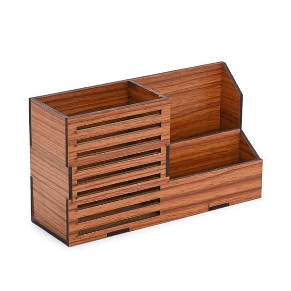 Brown_Wooden_Multi_Compartment_Pen_Stand_Desk_Organizer_Laser_Cut_Stationery_Holder_For_Office_School_&_Study_Table_Use