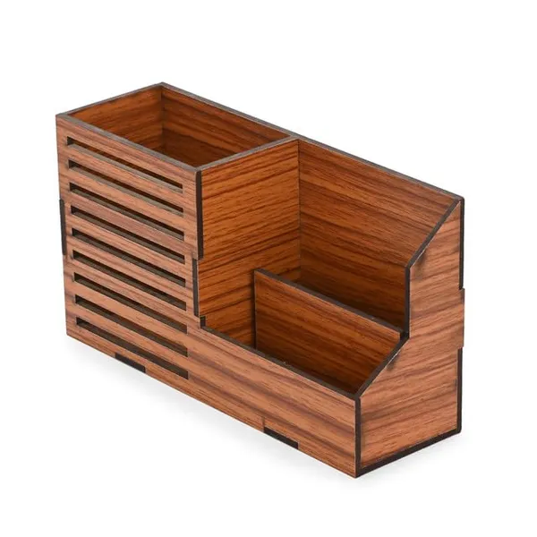 Brown_Wooden_Multi_Compartment_Pen_Stand_Desk_Organizer_Laser_Cut_Stationery_Holder_For_Office_School_&_Study_Table_Use